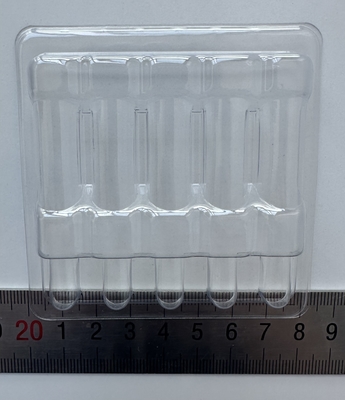 Produits fragiles en PET plateau d'emballage bouteille de verre plateau d'emballage fixe Injection d'eau 1 ml 2 ml 5 ml 10 ml 5 Pack