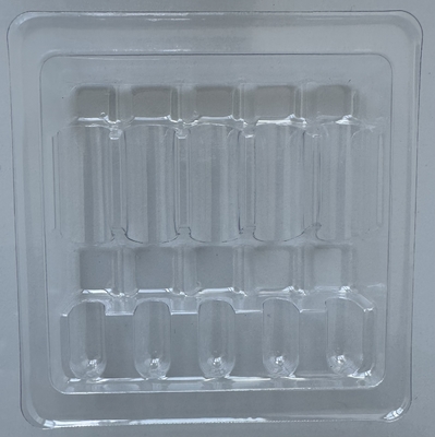 Produits fragiles en PET plateau d'emballage bouteille de verre plateau d'emballage fixe Injection d'eau 1 ml 2 ml 5 ml 10 ml 5 Pack