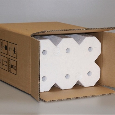 Fabricants en gros Emballage en mousse EPS Produits en verre fragile Emballage Positionnement tampon Boîte en mousse de plateau à vin
