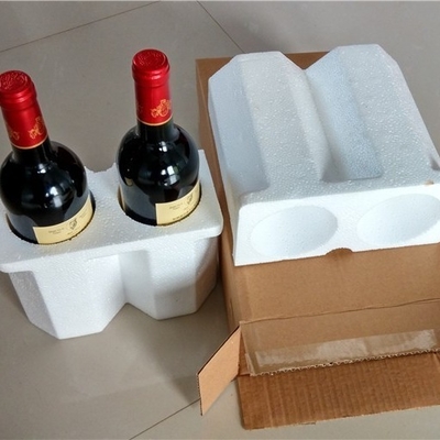Fabricants en gros Emballage en mousse EPS Produits en verre fragile Emballage Positionnement tampon Boîte en mousse de plateau à vin