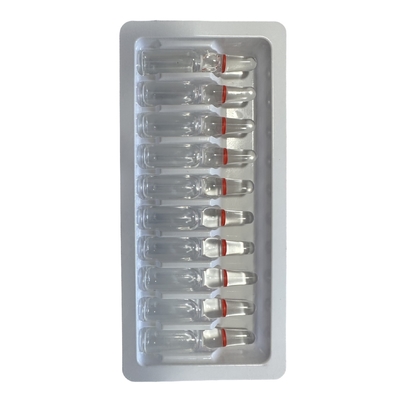 Plateau d' ampoule pharmaceutique en matière PET 1 ml 10 paquets d' aiguille en verre plateau fixe en gros