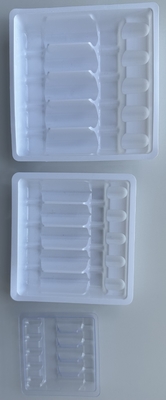 1 ml 2 ml 5 ml 10 ml plateau d' ampoule de 5 paquets plateau à vide PET personnalisé
