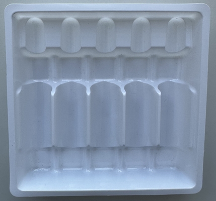 1 ml 2 ml 5 ml 10 ml plateau d' ampoule de 5 paquets plateau à vide PET personnalisé
