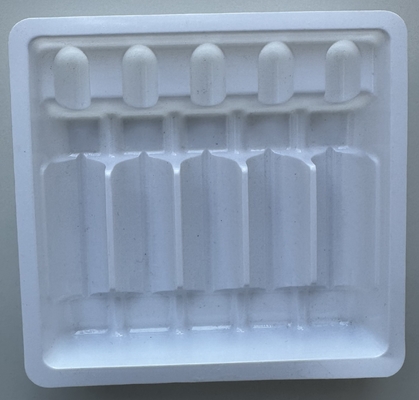 1 ml 2 ml 5 ml 10 ml plateau d' ampoule de 5 paquets plateau à vide PET personnalisé