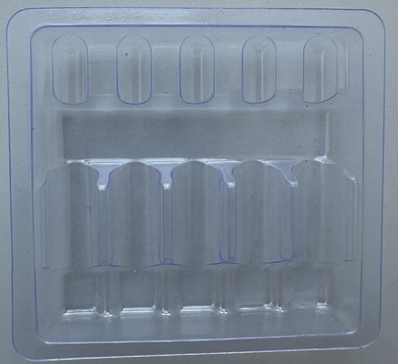 1 ml 2 ml 5 ml 10 ml plateau d' ampoule de 5 paquets plateau à vide PET personnalisé