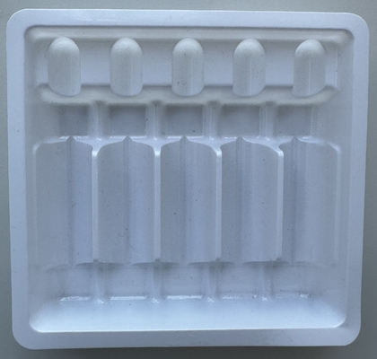 1 ml 2 ml 5 ml 10 ml plateau d' ampoule de 5 paquets plateau à vide PET personnalisé