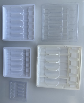 1 ml 2 ml 5 ml 10 ml plateau d' ampoule de 5 paquets plateau à vide PET personnalisé