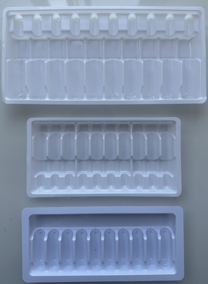 Plateau pour ampoules en PET, plateau pour injection de médicaments.