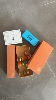 Boîte de papier d'emballage de gâteau carré Macaron Doughnut Mousse Dessert cuisson en carton blanc Boîte de chocolat Macaron