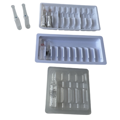 1 ml 2 ml 3 ml ampoule injectable bouteille étiquette autoadhésive PET plateau d' ampoule ensemble complet de personnalisation