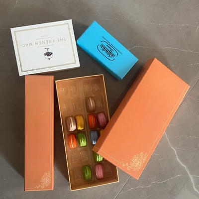 12 Palette Emballage en plastique Emballage en boîte transparente de macarons Emballage en plateau de macarons Emballage correspondant personnalisation