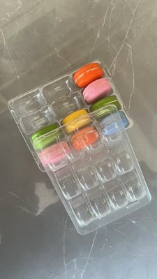 12 Palette Emballage en plastique Emballage en boîte transparente de macarons Emballage en plateau de macarons Emballage correspondant personnalisation