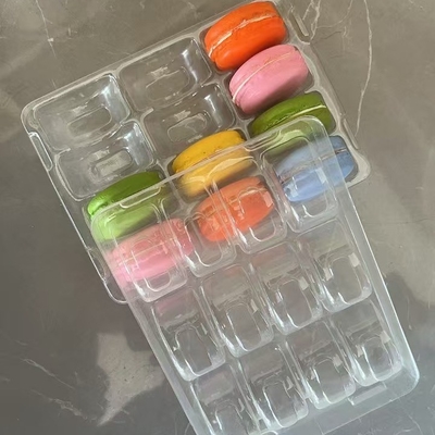 Macaron 35 Plateau transparent Emballage Boîte artisanale Emballage de macaron Emballage de chocolat Couverture supérieure et inférieure Emballage de gâteau