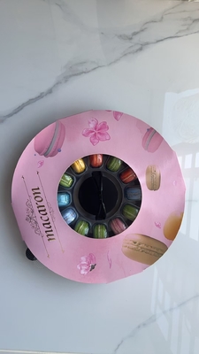 Emballage portable de macarons à 33 grains Emballage en plateau transparent Emballage en boîte transparente et fournisseur d'emballage en carton