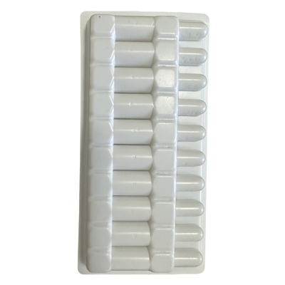 Plateau d'emballage en PET en ampoules pour injection d'eau plateau sur mesure en gros