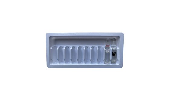 Plateau d'emballage en PET en ampoules pour injection d'eau