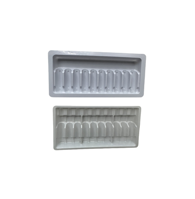 Plateau d'emballage en PET en ampoules pour injection d'eau