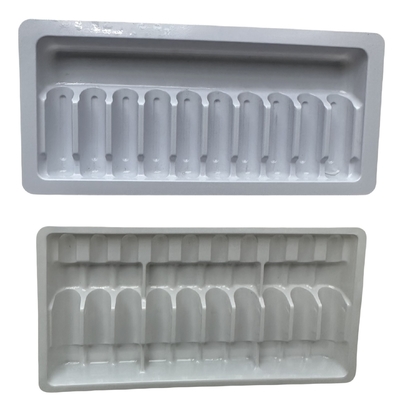Plateau d'emballage en PET en ampoules pour injection de médicaments à l'eau 1 ml 2 ml personnalisation
