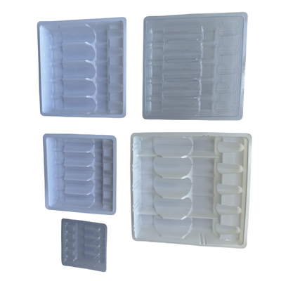 Plateau d'emballage en PET en ampoules pour injection de médicaments à l'eau 1 ml 2 ml personnalisation