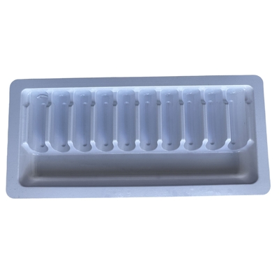 Personnalisation du plateau d'emballage en PET personnalisation du plateau d'injection d'eau médicinale ampoule