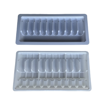 Fabrique PET plastique sur mesure plateau d'injection d'eau de médecine sur mesure