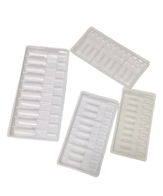 Plateau d' ampoule en PET pour injection d' eau de médicament personnalisation du plateau d' ampoule