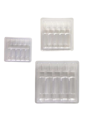 Plateau d' ampoule en PET pour injection d' eau de médicament personnalisation du plateau d' ampoule