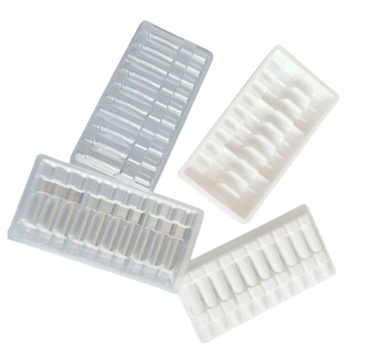 Plateau d' ampoule en PET pour injection d' eau de médicament personnalisation du plateau d' ampoule