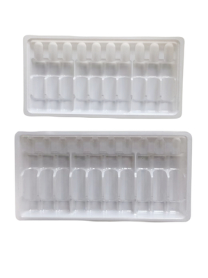 Plateau d' ampoule en PET pour injection d' eau de médicament personnalisation du plateau d' ampoule