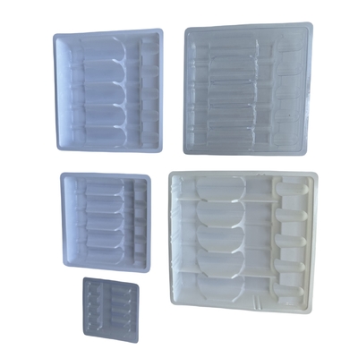 PET10ml emballage boîte en plastique plateau ampoule personnalisé produits de sécurité clés plateau ampoule personnalisé