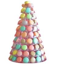 Personnalisez l'emballage en plastique des macarons avec un plateau intérieur en PET