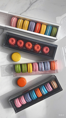 Coffret en plastique de qualité alimentaire à fermeture rapide pour un stockage pratique et sécurisé des macarons