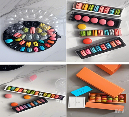 Taille L'emballage doit correspondre à la taille des macarons et laisser suffisamment d'espace pour les placer sans les écraser