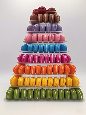 Stand d'affichage de macarons 13 étages Stand d'affichage de macarons 13 étages Stand d'affichage de macarons polyvalent Stand d'affichage de macarons polyvalent Tour de macarons