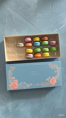 Fourniture Macaroons 24 emballage plateaux Macaroons boîtes de papier Macaroons plateaux en plastique Macaroons boîtes cadeaux Macaroons cartons