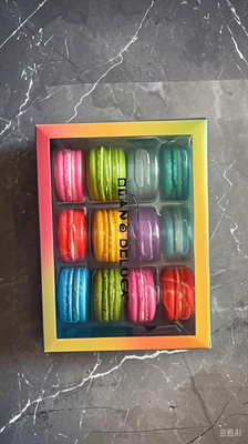 Fourniture Macaroons 12 emballage plateaux Macaroons boîtes en papier Macaroons plateaux en plastique Macaroons boîtes cadeaux Macaroons cartons