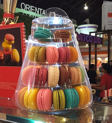 Plateaux d'emballage de macarons légers Boîtes cadeaux de papier de macarons Facile à manipuler