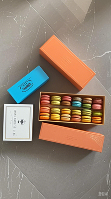 48 Emballage Boîtes en papier de macarons plateaux en plastique de macarons cartons