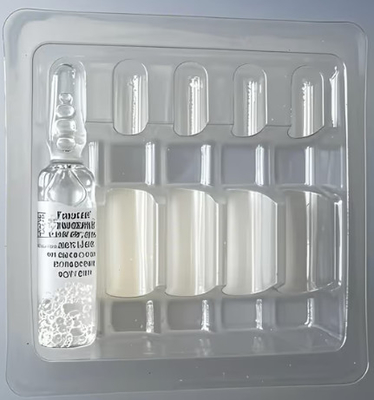 Porteur de boîte en PVC en PET injection d' eau Tonetto ampoule injection de poudre liquide par voie orale emballage en ampoule emballage médicament plateau en plastique