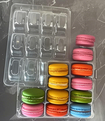 33 Carton d'emballage de macarons à grains Affichage Stand plateau de macarons