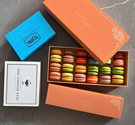 Couvercle haut et bas du macaron Emballage Boîte cadeau Couvercle haut et bas Emballage Chocolat Couvercle haut et bas Emballage Couvercle mondial Emballage Plateau en plastique de macaron