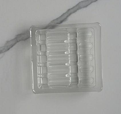 Porteur de boîte en PVC en PET injection d' eau Tonetto ampoule injection de poudre liquide par voie orale emballage en ampoule emballage médicament plateau en plastique