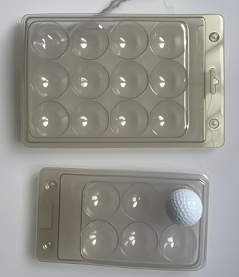 12 Balles de golf Emballage transparent Boîte en plastique Emballage de balles de golf Emballage