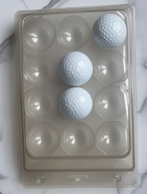 12 Balles de golf Emballage transparent Boîte en plastique Emballage de balles de golf Emballage