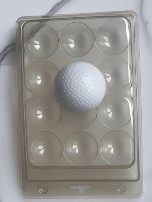 12 Balles de golf Emballage transparent Boîte en plastique Emballage de balles de golf Emballage