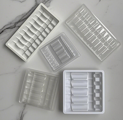 Porteur de boîte en PVC en PET injection d' eau Tonetto ampoule injection de poudre liquide par voie orale emballage en ampoule emballage médicament plateau en plastique