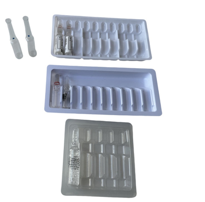 Emballage pharmaceutique personnalisé avec plaquette d' ampoule Blister jetable 5 ml Emballage d' ampoule 5 ml Emballage pharmaceutique 5 ml