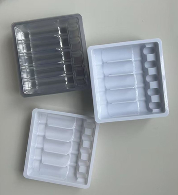 Ampoules personnalisées de 5 * 5 ml en plastique à l' intérieur 2 * 10 ml d' eau pour injection Liquide par voie orale Xyline Bouteille plateau Blister Box