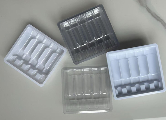 Ampoules personnalisées de 5 * 5 ml en plastique à l' intérieur 2 * 10 ml d' eau pour injection Liquide par voie orale Xyline Bouteille plateau Blister Box