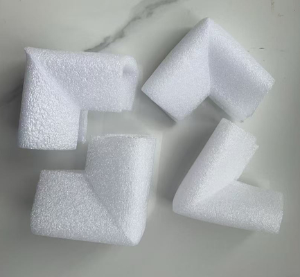 Protection des bords de mousse de type eps blanc Amortissement des bords de mousse de type L Angle droit Protection des bords de mousse d'emballage